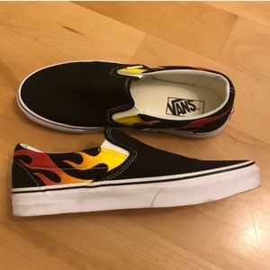 Never Worn Flame Detail Vans